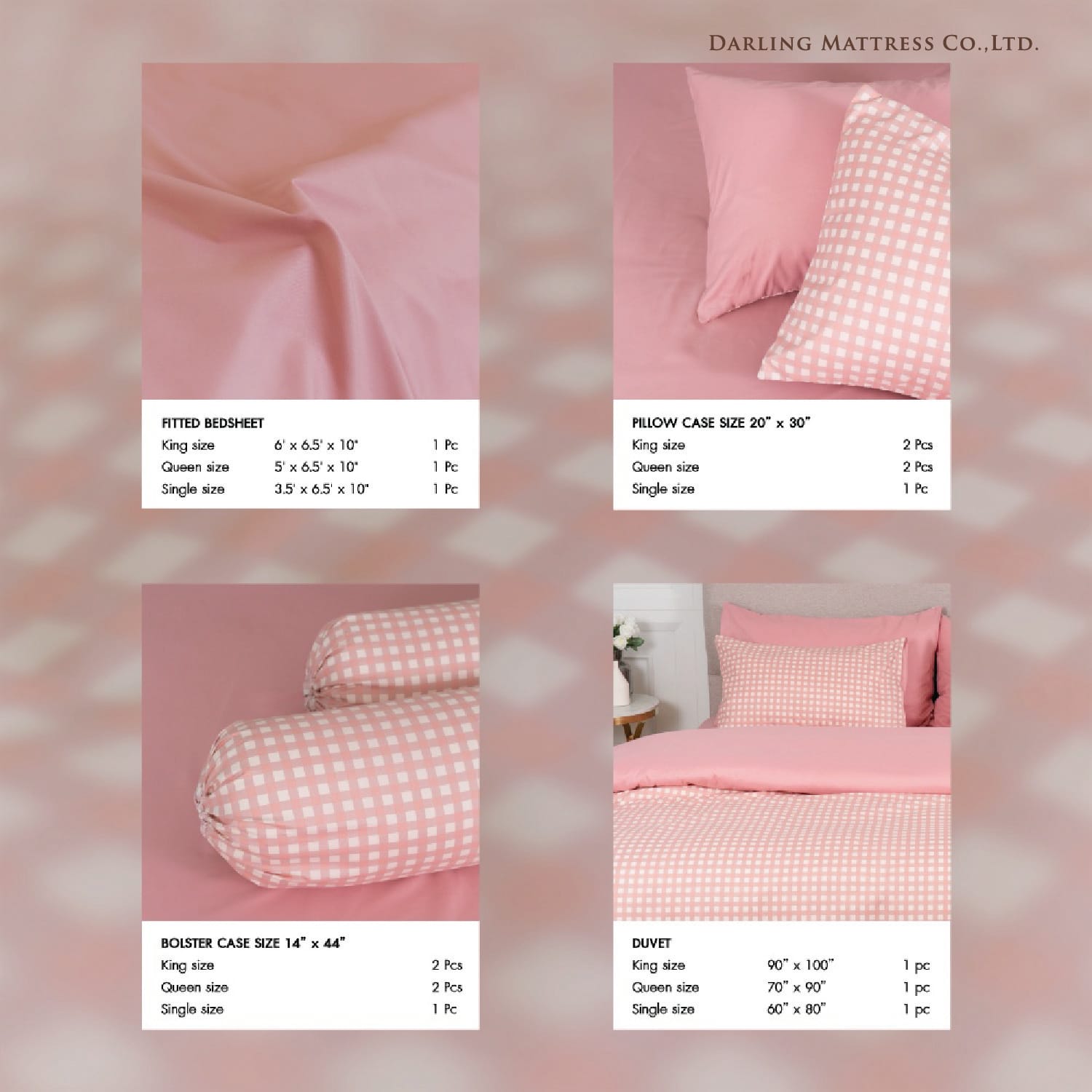 ชุดผ้าปูผ้านวม 3.5 ฟุต DARLING MATTRESS รุ่น2 สี 2 สไตล์ ลายแคนดี้_3